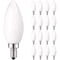 Luxrite B11 LED Light Bulbs 4W (40W Equivalent) 360LM 2700K Warm White Dimmable E12 Candelabra Base 16-Pack LR21552-16PK - alternate 1